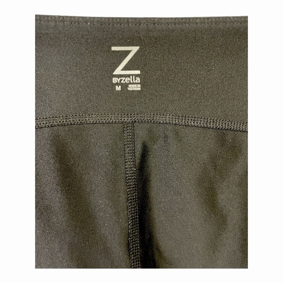 Z by Zella Cropped Mesh Activewear Black Leggings - Picture 6 of 6